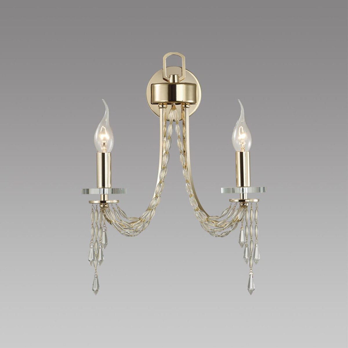 5063/2W CLASSIC ODL24 625 золото/прозрачный/металл/хрусталь Бра E14 2*40W CAPEL — изображение 3
