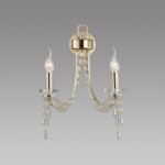 5063/2W CLASSIC ODL24 625 золото/прозрачный/металл/хрусталь Бра E14 2*40W CAPEL — изображение 3