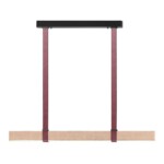 6630/36L HIGHTECH ODL24 000 металл/эко-кожа/ткань/акрил черный/бордовый/бежевый Подвесной светильник IP20 LED 36W 3000K 220V VINCENT — изображение 3