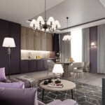 4896/5 MODERN ODL_EX23 107 черный матов./серый/молочный металл/керамика/ткань Люстра E14 5*40W SOCHI