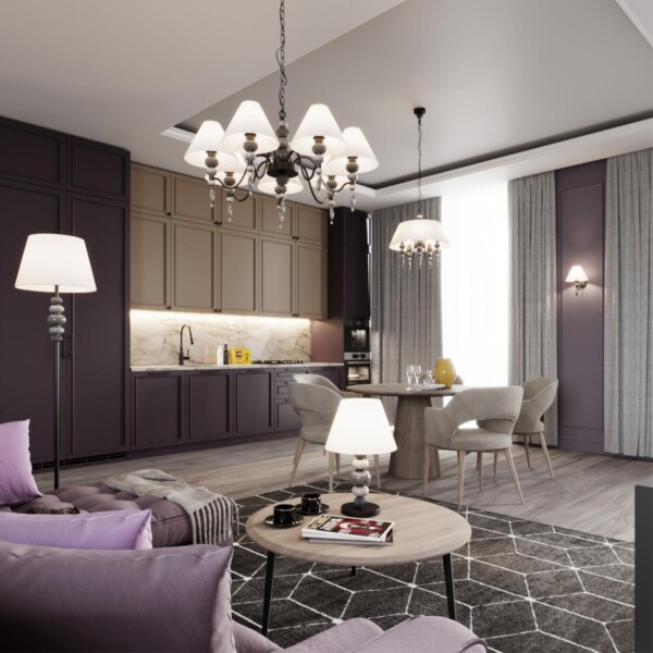 4896/5 MODERN ODL_EX23 107 черный матов./серый/молочный металл/керамика/ткань Люстра E14 5*40W SOCHI