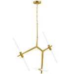 742063 Люстра STRUTTURA 6х6W (led) G9 ЗОЛОТО МАТОВЫЙ