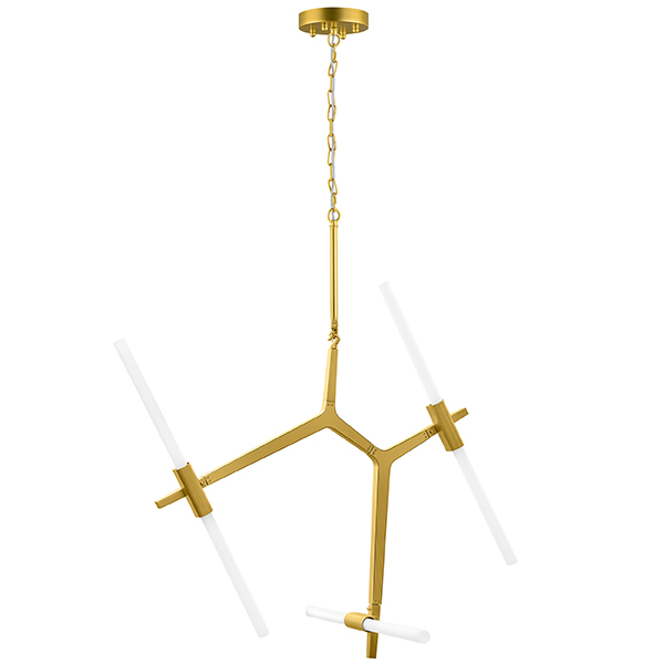 742063 Люстра STRUTTURA 6х6W (led) G9 ЗОЛОТО МАТОВЫЙ