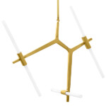 742063 Люстра STRUTTURA 6х6W (led) G9 ЗОЛОТО МАТОВЫЙ — изображение 3