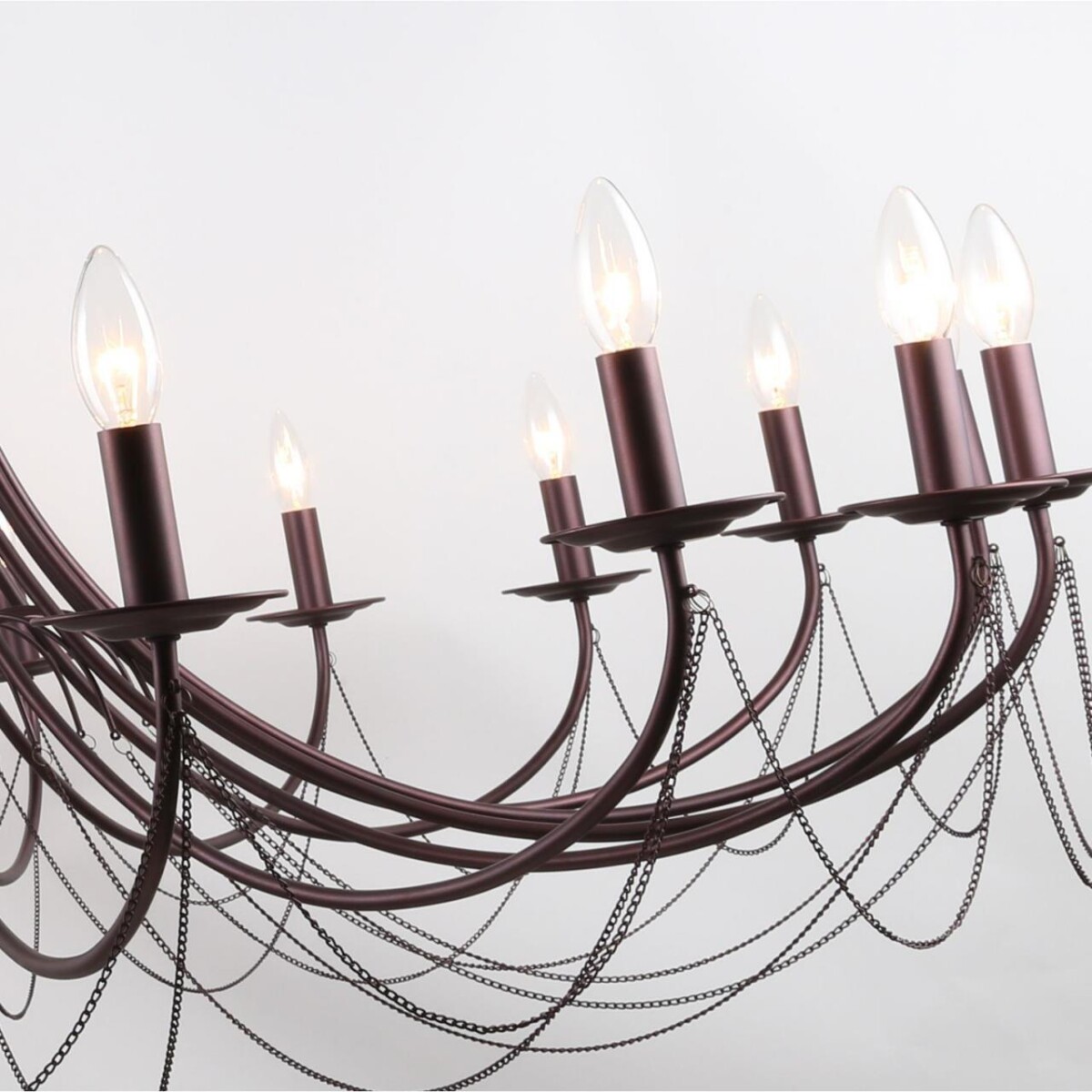 2590-18P, подвесная люстра, D1400xH700/2700, 18xE14x40W, excluded — изображение 6