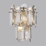 5069/2W HALL ODL24 603 золото/прозрачный/металл/хрусталь Бра E14 2*40W BULLON — изображение 3