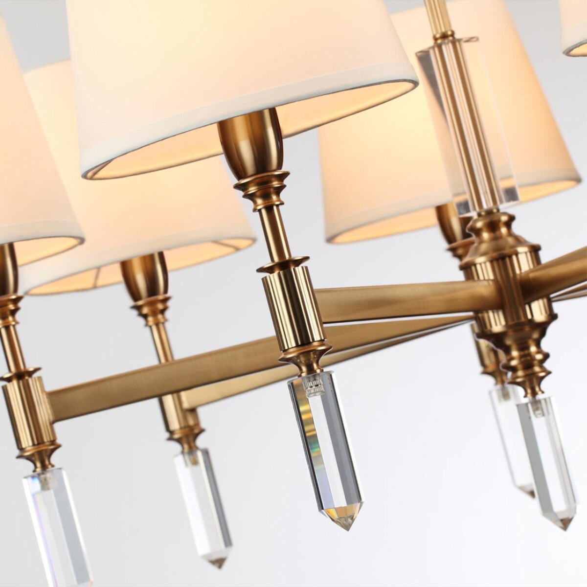 4894/7 MODERN ODL_EX22 161 бронзовый/белый/ткань Люстра E14 7*40W LONDON — изображение 6