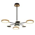 4687-7P, подвесная люстра, D840xH610, LEDx90W/45W/45W, 5980/3060/2940LM, 4000/6500/3500K, included, remote control