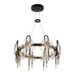 5407/92L MODERN ODL_EX25 101 черный/золото/металл/стекло Люстра LED 92W 3000K 8990Лм MAGNET — изображение 4