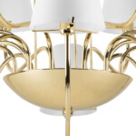 758162 Люстра подв. DIAFANO 16х40W G9 ЗОЛОТО/БЕЛЫЙ — изображение 4