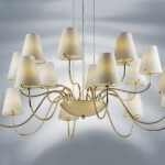 758162 Люстра подв. DIAFANO 16х40W G9 ЗОЛОТО/БЕЛЫЙ — изображение 8