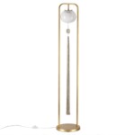 5432/1F MODERN ODL_EX25 089 золотой(под латунь)/стекло/кисточка/агат Торшер E14 1*40W FIOLENT