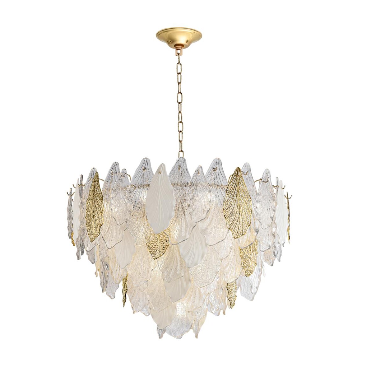 5052/21 HALL ODL24 607 золото/белый/прозрачный/металл/стекло/фарфор/металл Люстра E14 21*40W LACE — изображение 2