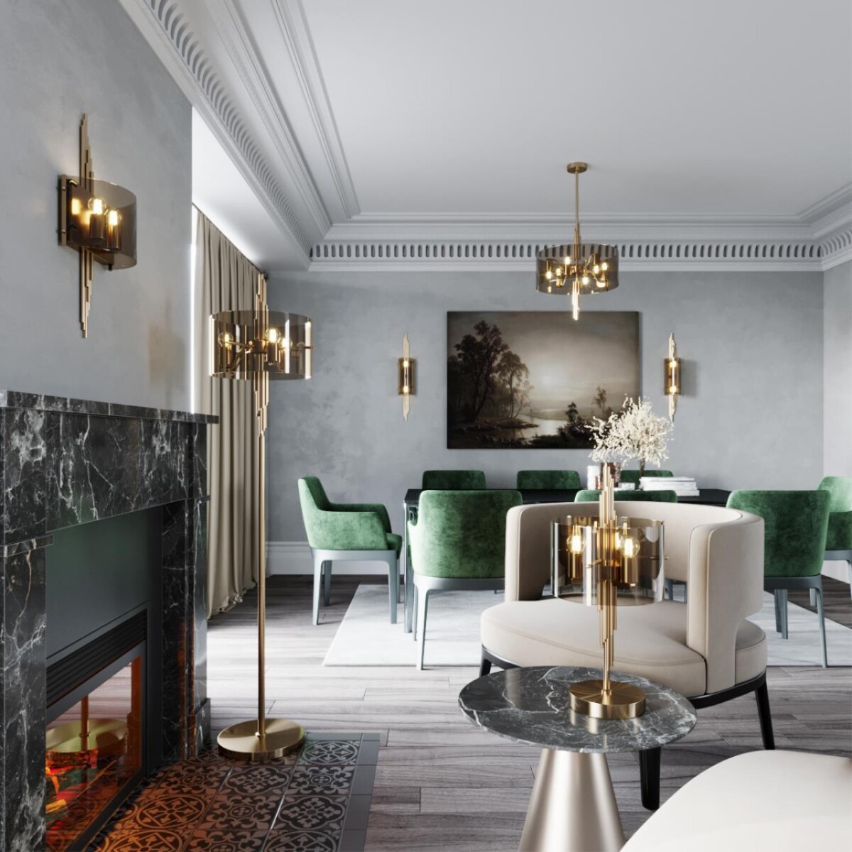 4895/2WA MODERN ODL_EX23 000 бронзовый/дымчатый/металл/стекло Бра E27 2*40W MARGARET — изображение 1