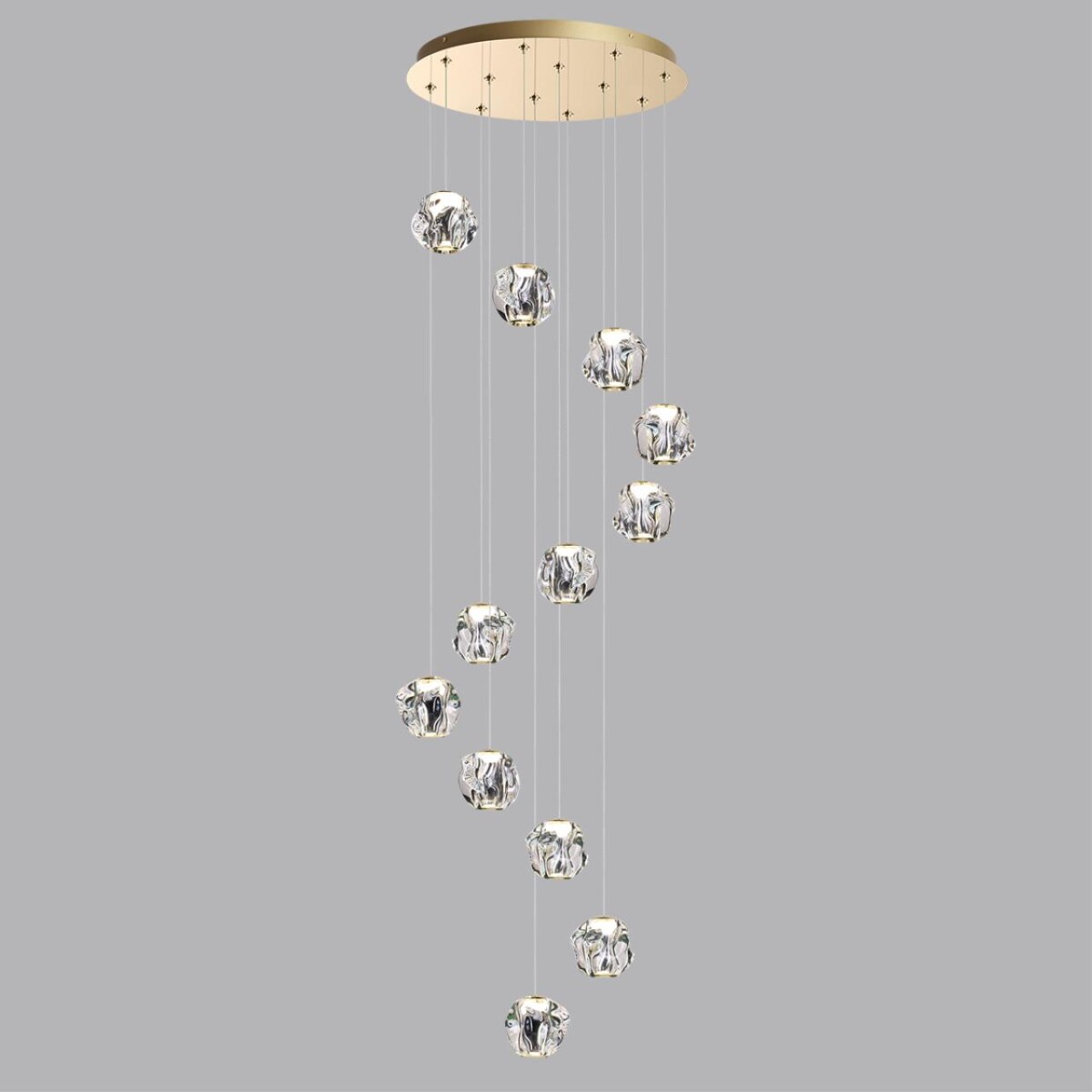 5085/60L L-VISION ODL25 563 золото/прозрачный/металл/акрил Люстра каскадная LED 60W 4000K 2800Лм JEMSTONE — изображение 4