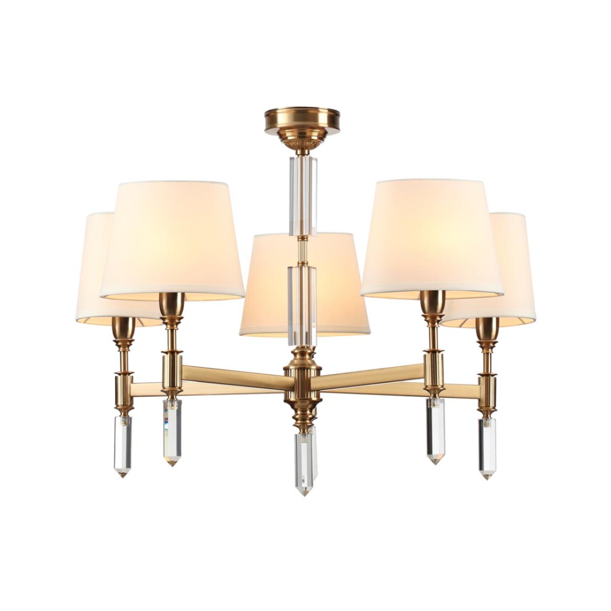 4894/5 MODERN ODL_EX22 161 бронзовый/белый/ткань Люстра E14 5*40W LONDON — изображение 3