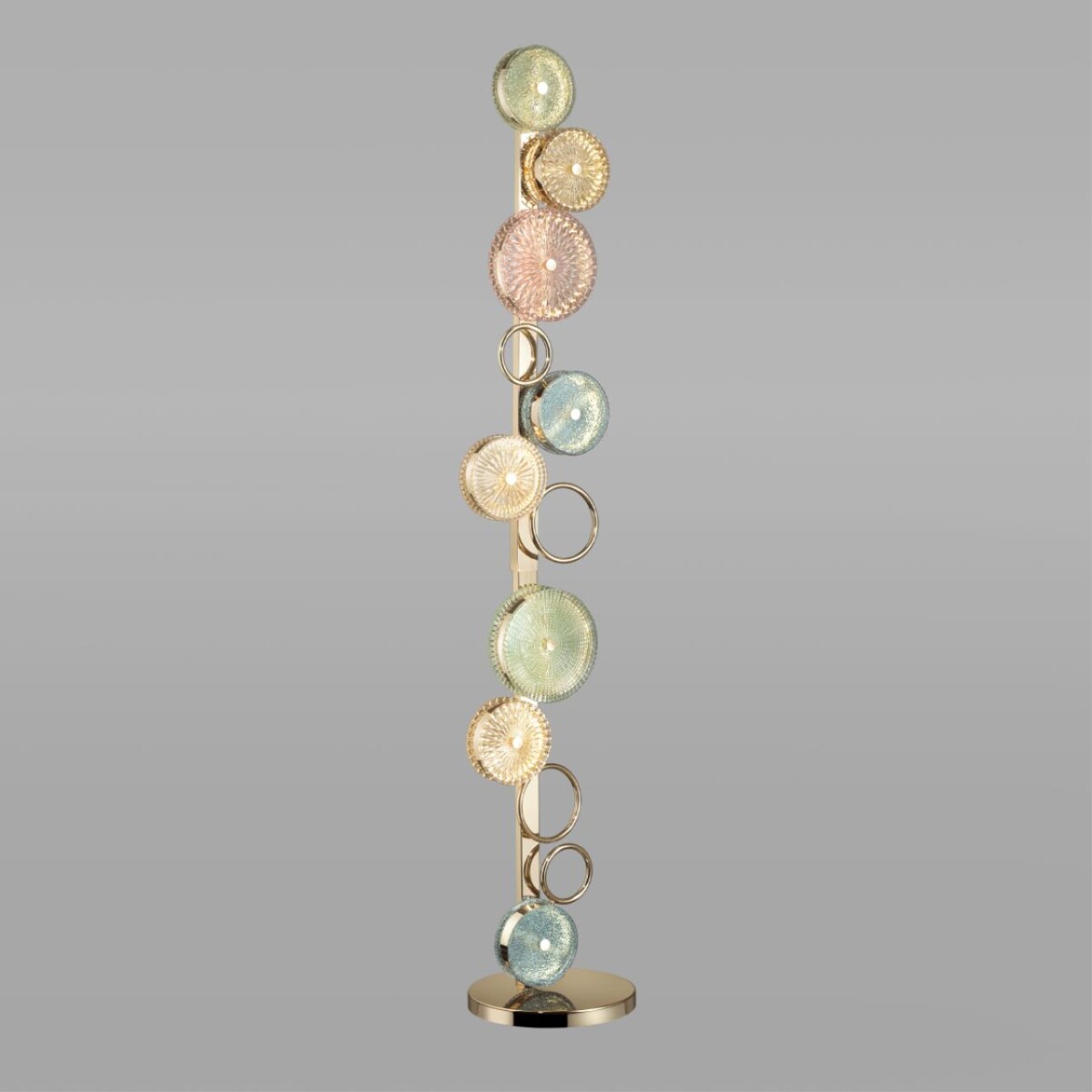 5412/68FL L-VISION ODL_EX23 143 золотой/разноцветный металл/стекло Торшер LED 68W 4000K CARAMELLA — изображение 3