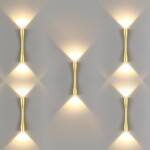 4292/10WL HIGHTECH ODL22 437 золотистый/металл Настенный светильник IP20 LED 10W 536Лм 3000K ANIKA — изображение 2