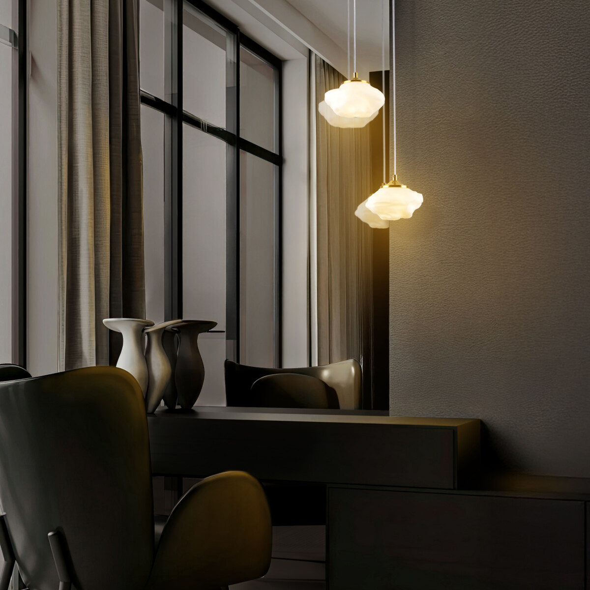 799033 Люстра (Подвес) MERINGE 1х6W (led) G9 ЛАТУНЬ/БЕЛЫЙ — изображение 12