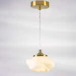 799033 Люстра (Подвес) MERINGE 1х6W (led) G9 ЛАТУНЬ/БЕЛЫЙ — изображение 2