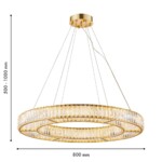 4780-8P, подвесная люстра, D800xH650/1150, LEDx60W, 8400LM, 3000/4000/6500K, remote control, included — изображение 3