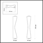 4290/10WL HIGHTECH ODL22 437 белый/металл Настенный светильник IP20 LED 10W 588Лм 3000K ANIKA
