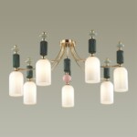 4861/7C CLASSIC ODL_EX21 128 золото/разноцветн./керамика/стекло Люстра потолочная E14 7*40W CANDY — изображение 5