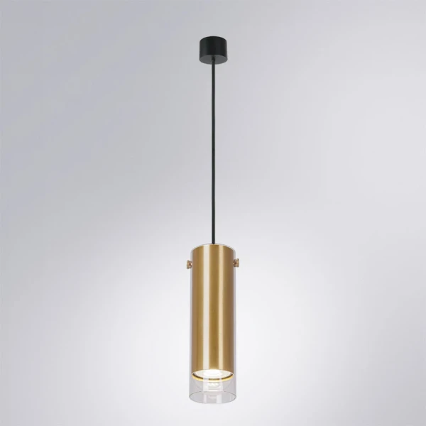 A5367SP-1SG Светильник подвесной LAZIO Ø60x200мм матовое золото IP20