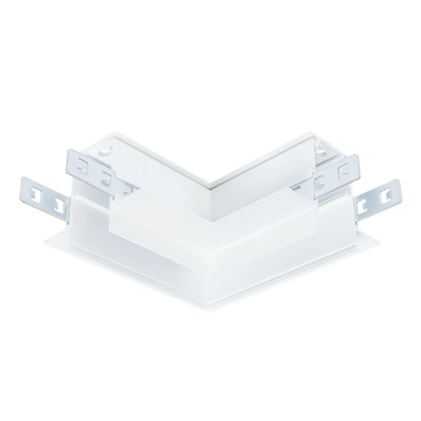 A480733 КОННЕКТОР УГЛОВОЙ ДЛЯ ШИНОПРОВОДА (ТРЕКА) LINEA под ГКЛ 9 мм