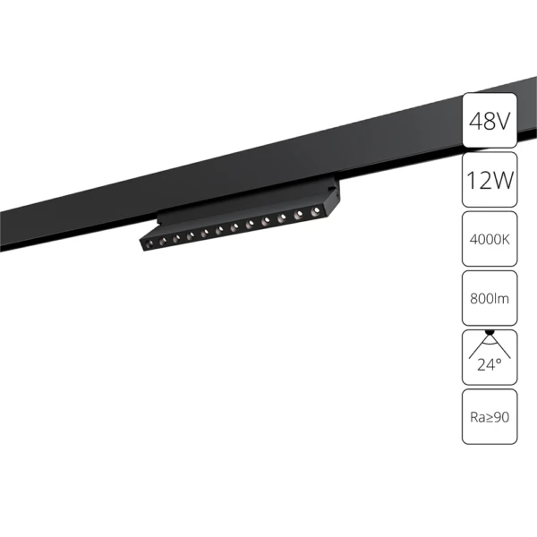 A5726PL-1BK СВЕТИЛЬНИК ПОТОЛОЧНЫЙ EXPERT 48В 12Вт 800Лм 4000К 90+ 120°