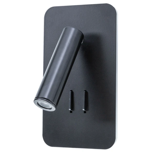 A8233AP-1BK Светильник настенный ELECTRA 10Вт 620Lm 3000K 10x18 черный IP20