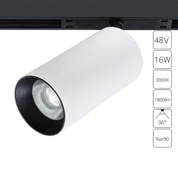 A7282PL-1WH СВЕТИЛЬНИК ПОТОЛОЧНЫЙ OPTIMA 48В 16Вт 1800Лм 3000K 90+ 36°