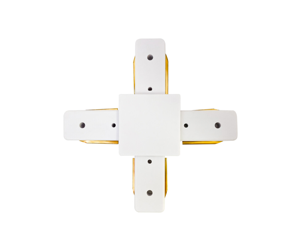 169,01 Соединительный крестообразный элемент белый - купить в интернет-магазине Светильники Торг