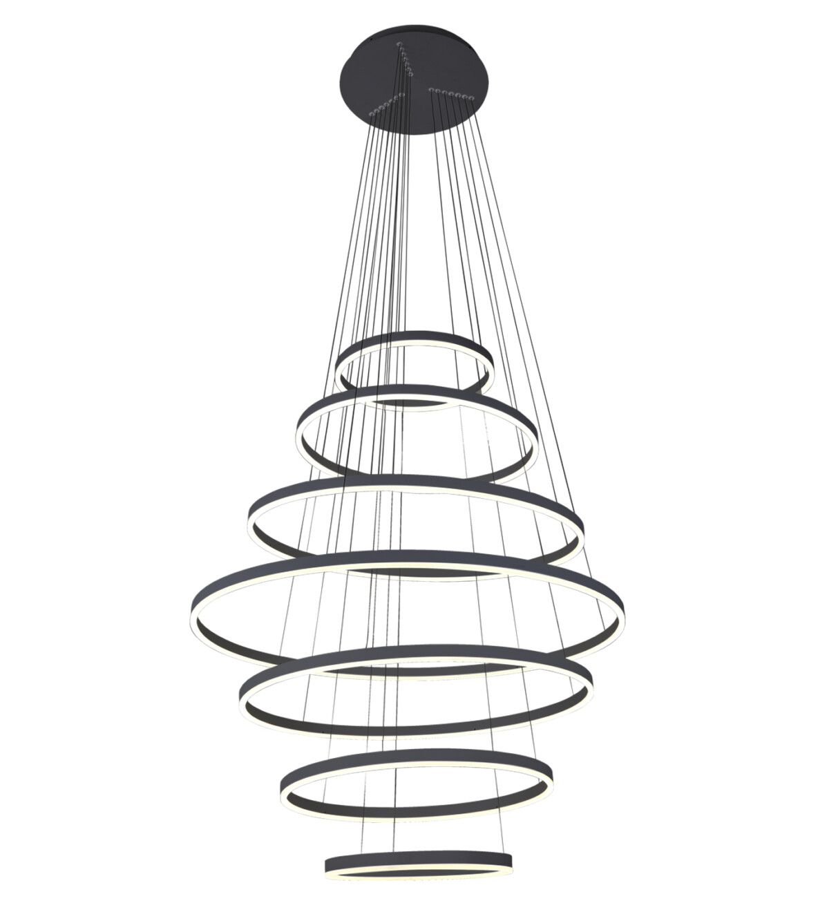 08537,19(4000K) Люстра димм. Тор черный Led 284W — изображение 1