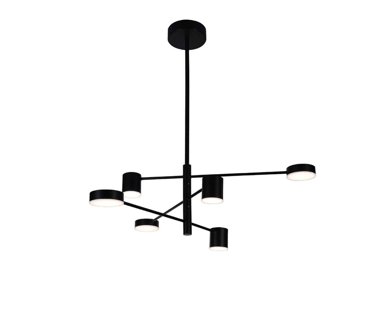 07650-6D,19(3000K) Люстра димм. Мекли черный — изображение 1