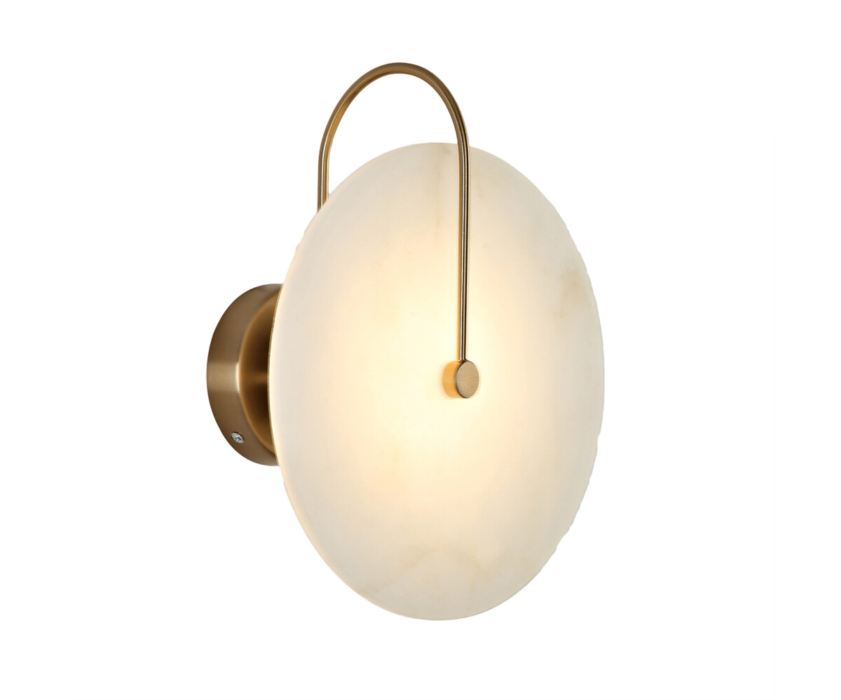 08437,36 Настенный светильник Мелисса латунь/белый — изображение 1