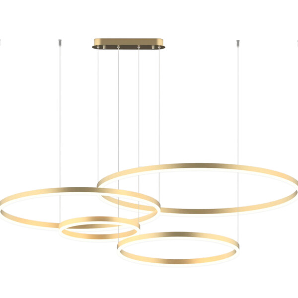 08204,36PA(3000K) Люстра димм.Тор латунь Led 168W - купить в интернет-магазине Светильники Торг