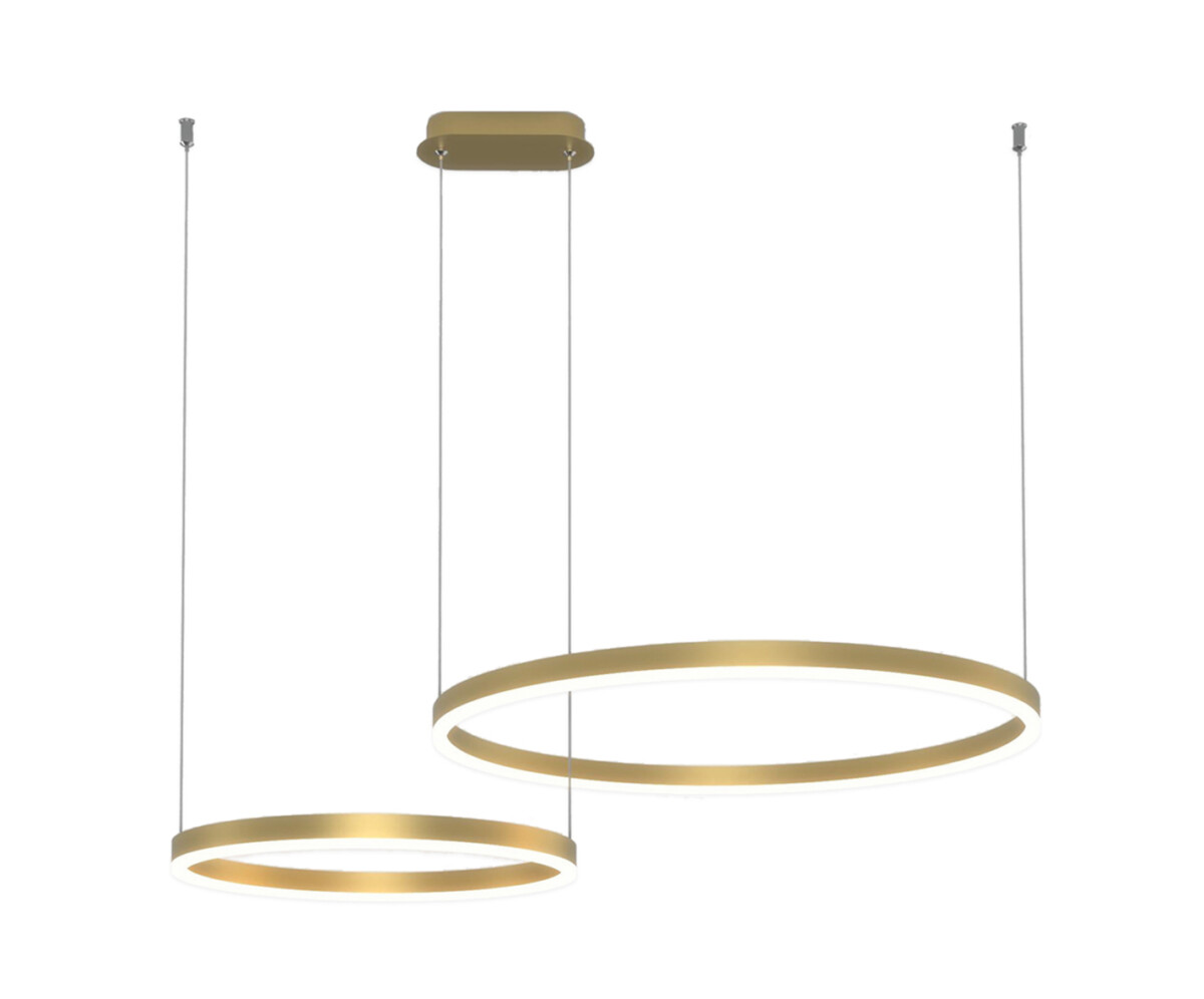 08219,36PA(3000K) Люстра димм. Тор латунь d40+60 - купить в интернет-магазине Светильники Торг