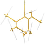 742143 Люстра STRUTTURA 14х6W (led) G9 ЗОЛОТО МАТОВЫЙ — изображение 7