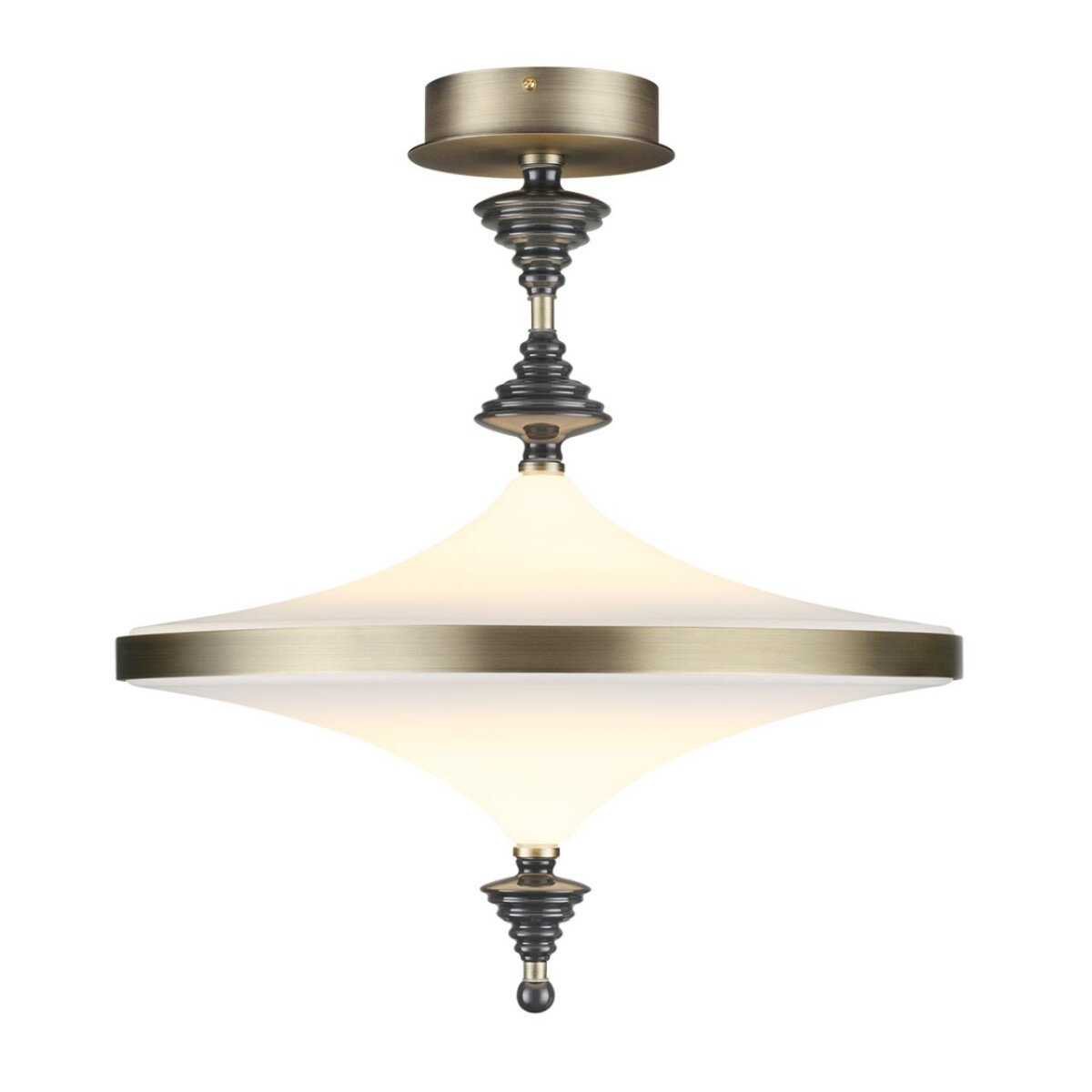 5404/43CL L-VISION ODL_EX25 027 бронзов.брашированн./черный/стекло/керамика Люстра потолочная LED 43W 3000K ULA — изображение 4