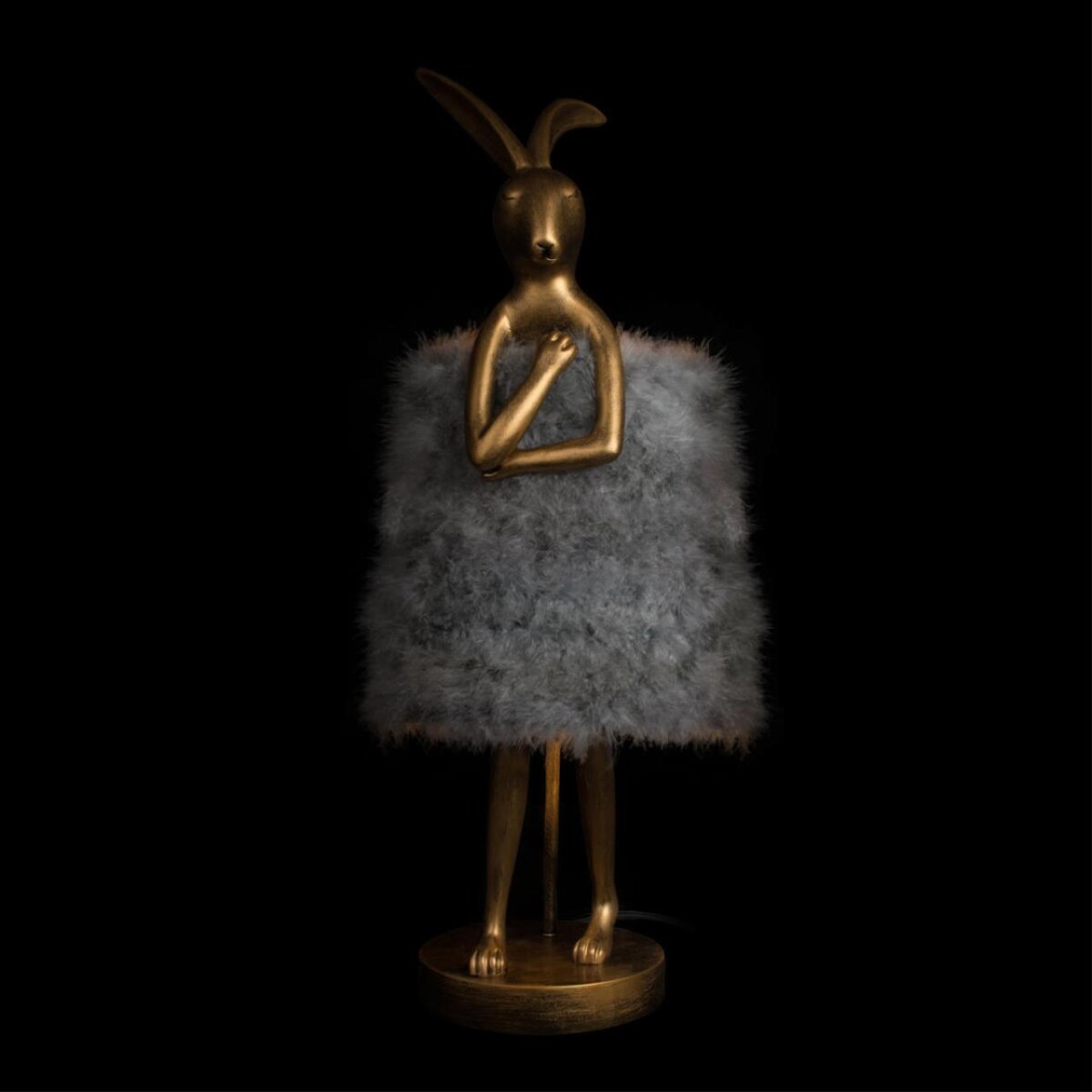 в наличии 10315/B Grey fluff Настольная лампа LOFT IT Lapine - купить в интернет-магазине Светильники Торг