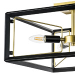 713347 Люстра REGOLO 4х40W E14 ЧЕРНЫЙ МАТОВЫЙ/ЗОЛОТО — изображение 6