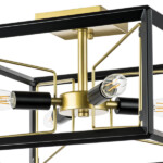 713347 Люстра REGOLO 4х40W E14 ЧЕРНЫЙ МАТОВЫЙ/ЗОЛОТО — изображение 8