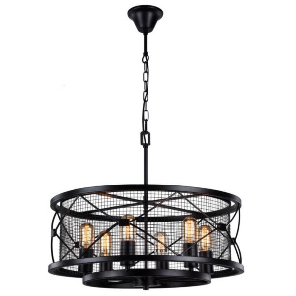 1783-6P, люстра подвесная, D580xH490/1690, 6xE27x60W, excluded