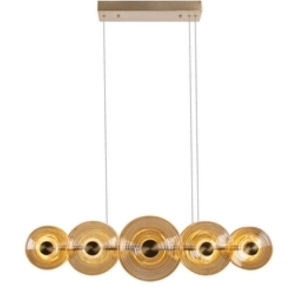 4571-10P, подвесная люстра, L1120xW220xH1500/1690, LEDx55W, 3800LM, 4000K, included