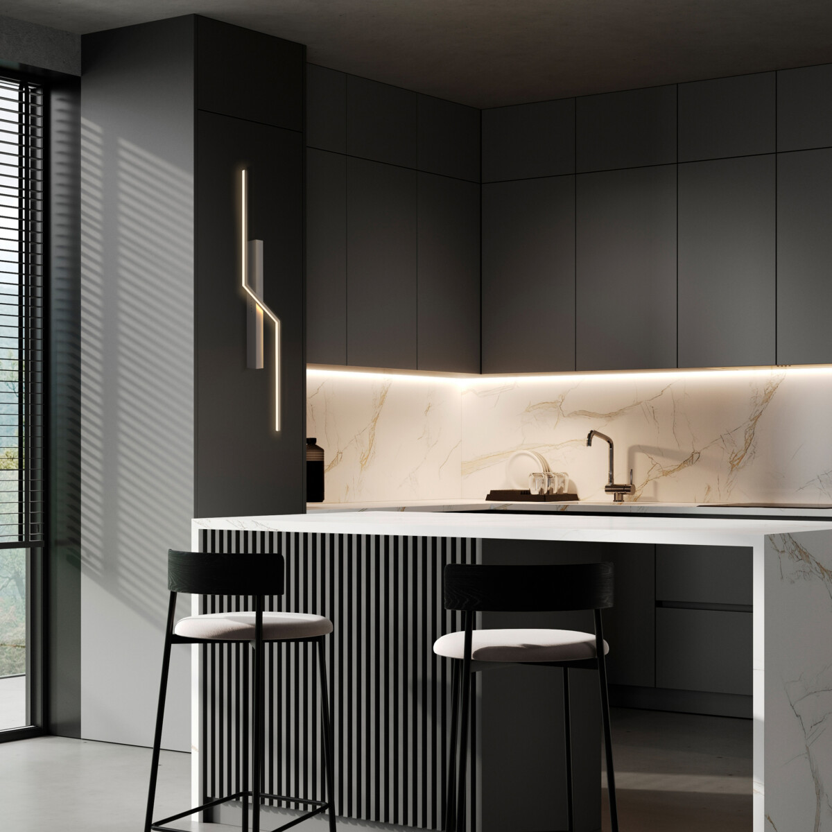 739628 Бра PALLA 17W LED 532LM 120G КОФЕЙНЫЙ 3000K - купить в интернет-магазине Светильники Торг