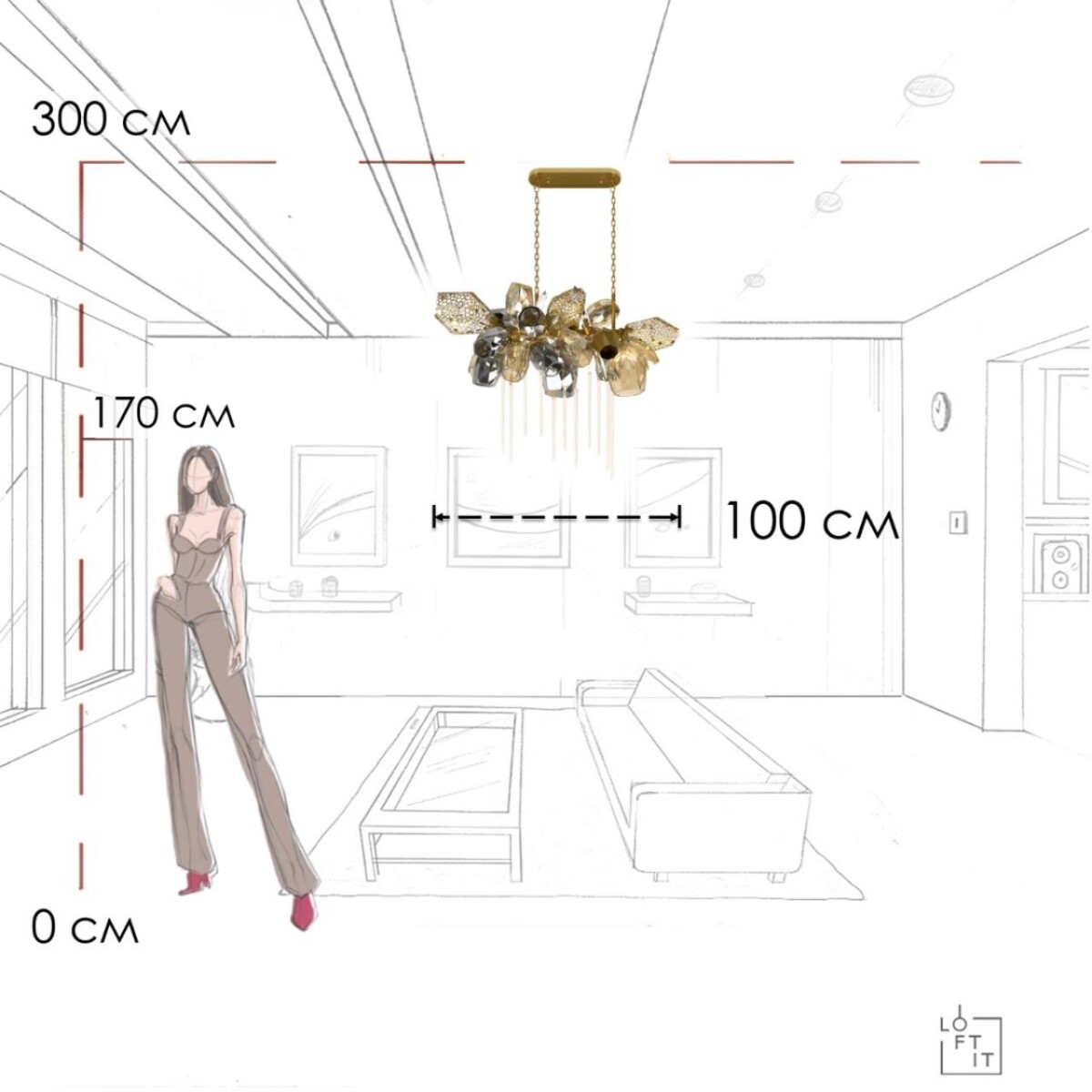в наличии 10401/1000L Подвесная люстра LOFT IT Britannica - купить в интернет-магазине Светильники Торг