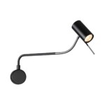 4381/1W HIGHTECH ODL23 455 черный/хром/металл Настенный св-к выкл. на плафоне IP20 LED GU10 10W GIGI — изображение 3