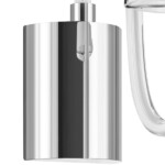 760616 Бра BIANCO 1х40W G9 ХРОМ БЕЛ. стекло — изображение 4