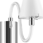 760616 Бра BIANCO 1х40W G9 ХРОМ БЕЛ. стекло — изображение 5